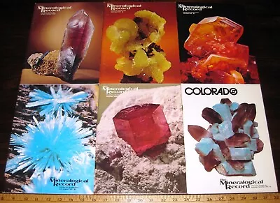 MINERALOGICAL RECORD MAGAZINE 1979  Vol 10 All 6 Issues Complete Mineralogy Mine • $39.95