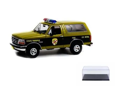 Diecast Car W/display Case 1996 Ford Bronco Maryland State Police Greenlight • $93.99