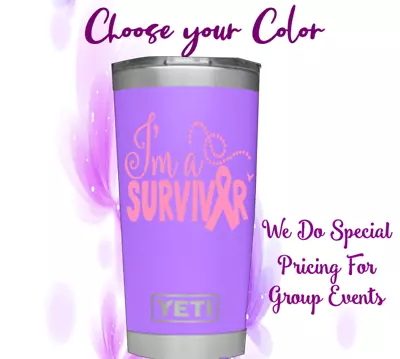 Monogram Vinyl Decal Sticker For Tumblers Cups   Awareness Laptops • $3.45