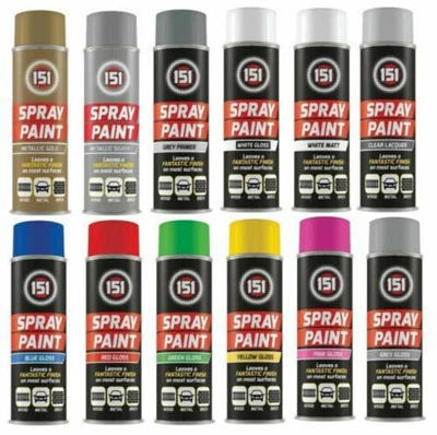 £6.75 • Buy 2 X Cans Of 151 Spray Paint Lacquer Gloss Matt Varnish Primer Metallic 250ml