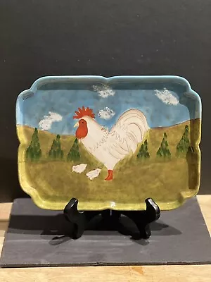 Rustic Rooster By Jay ￼ Decorative Chicken Plate • $25