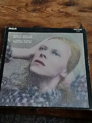 David Bowie Hunky Dory 1st Press APRS 5947 2E/APRS 59448 3T Etched Rasputin • £20