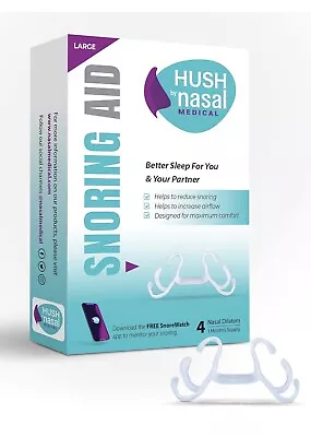 4 Anti Snoring Breathe Easy Sleep Nasal Dilators Nose Clip Snore Stopper Vents • £7.99