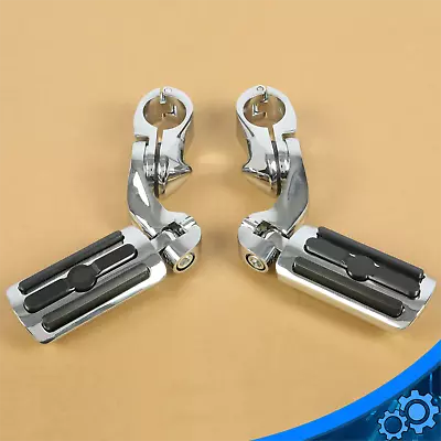 1-1/4  1.25  Motorcycle Highway Crash Bar Foot Pegs Fit For Harley Honda Suzuki • $32.09