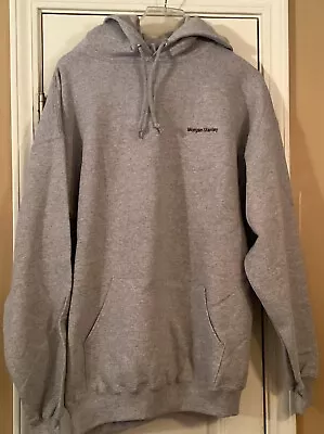 Unisex JERZEES~GRAY HOODIE~size Adult XL~NEW~Z-Class Sweatshirt Morgan Stanley • $39.95