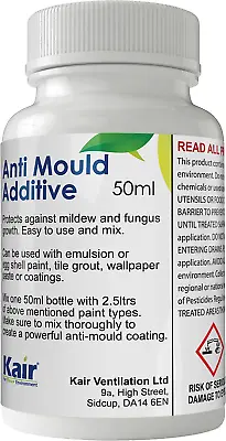 £14.19 • Buy Kair Anti-Mould Additive For Emulsion & Gloss Paint - 50 Ml - Protects Against