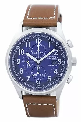 Citizen Eco-Drive Men's Chronograph Calendar Multi Dial Watch 42mm CA0621-05L • $132.99