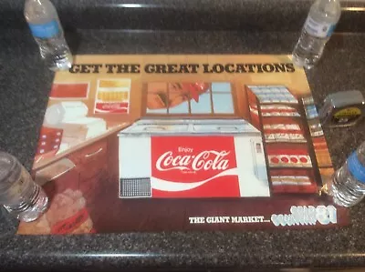 Vintage 1981 Coca Cola Training Poster New Old Stock Location • $19.99