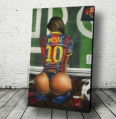  Leo Messi Poster Wall Art Jersey Soccer Argentina Barcelona Fan Worldcup Decor  • $25