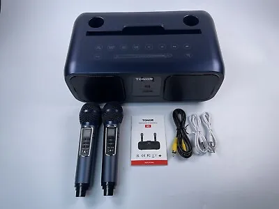 TONOR Karaoke Machine For Adults And Kids Portable Bluetooth Speaker With 2 UHF • $99.95