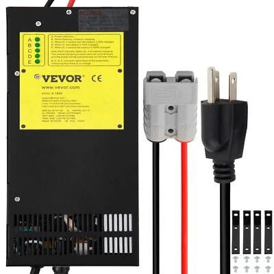 $144.39 • Buy VEVOR 100A RV Converter Charger 110V AC To 12V DC 1500W RV Battery Power Supply