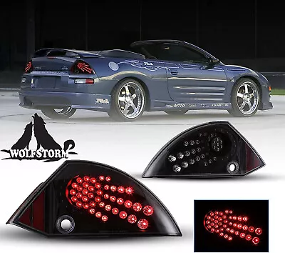 For 00-05 Mitsubishi Eclipse LED Tail Lights Black Clear Lamps Driver+Passenger • $99.99