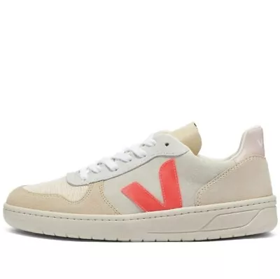 Veja V-10 Suede - Multico/Natural/Rose-Fluo • £44.90