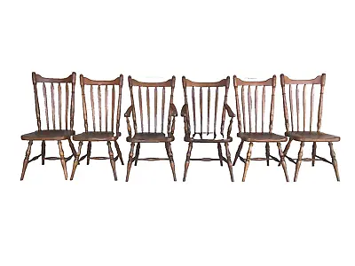 Cushman Colonial Creations Fairfield Dining Chairs (model 5921) - Set Of 6 • $1495