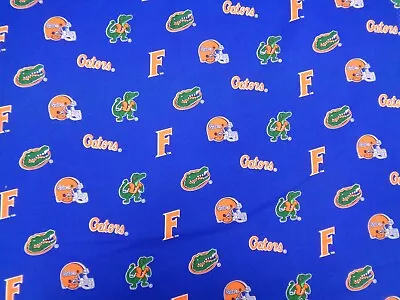 UNIVERSITY Of FLORIDA GATORS SPORT  DESIGN BRAND NEW 1 YARD 100% COTTON • $10.50