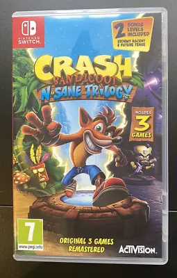 Crash Bandicoot N Sane Trilogy Nintendo Switch Game • £14.99