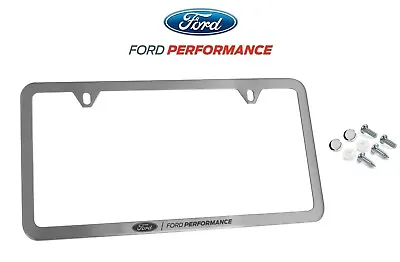 Ford Performance License Plate Frame - Brushed Stainless Steel • $24.95