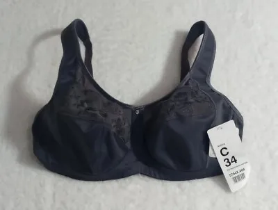 Anita Care Amica Post Mastectomy Bra/ Anthracite 5764X Womens 34C Non-Wired Bra • $32.40