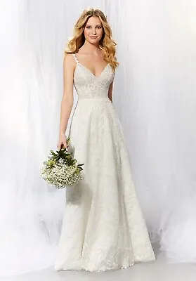 BNWT Mori Lee Madeline Gardner  Style 6935  April Wedding Dress Size 14 • £300