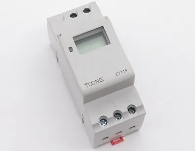 Timer TOONE ZYT15 Microcomputer DIN Timer Switch Day Clock 220V AC • $31.99