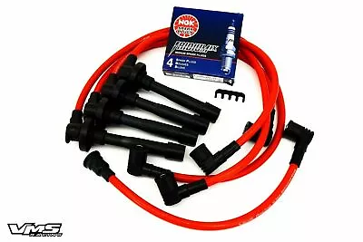 94-97 Accord Wagon Lx Spark Wires Ngk Iridium Plugs Red • $74.95