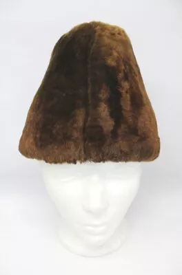 Mint Brown Bon Mouton Lamb Fur Hat Women Woman Size All • $25