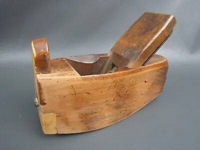 £25 • Buy Wooden Adjustable Compass Smoothing Plane Old Tool By Holland