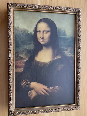 Vintage Framed Mona Lisa Print Wall Art Ornate Frame 10  X 7  • $45.97