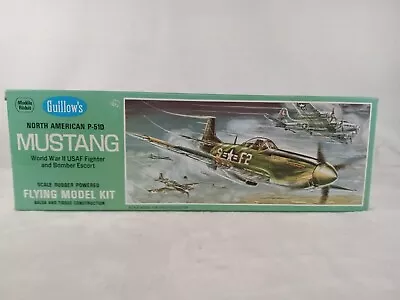 Vintage Guillows Flying Airplane Model Kit WWII North American P-51D Mustang • $12.99