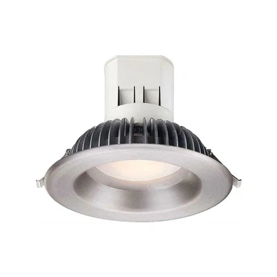 £32.61 • Buy Soft White LED Recessed Can Light Light 6 In. 3000K J-Box Brushed Nickel Trim