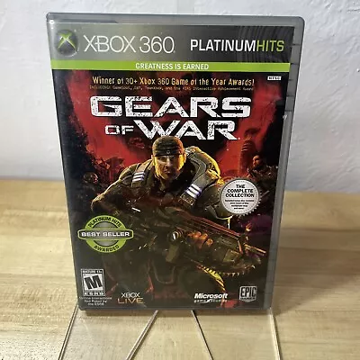 Gears Of War Xbox 360 Platinum Hits 2 Disc Edition Microsoft 2008 CIB VG • $6.79