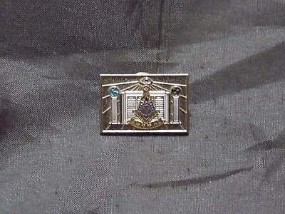 Rectangular Masonic Lapel Tac Pin Past Master With Pillars NEW! • $7.95