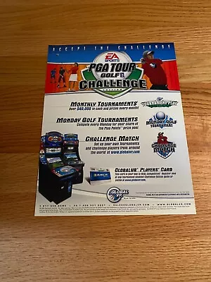 PGA Tour Golf Challenge Edition Video Arcade Game Flyer Global VR 2005 • $12.50