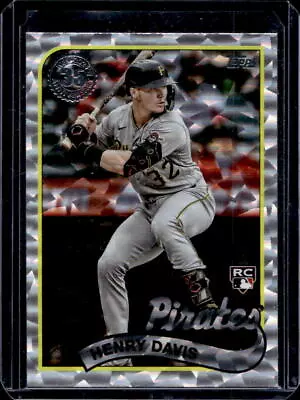 2024 Topps Series 1 Henry Davis Silver Foil Variation Rookie RC #89B-28 Pirates • $0.99