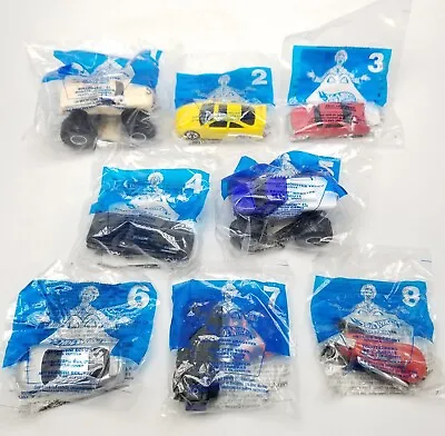 McDonalds 2001 Hot Wheels Cars Monster Trucks Happy Meal Toys Complete Set Of 8 • $13.50