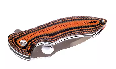 Spyderco Peter Carey CPM S30V Folding Pocket Knife W/Orange & Black Handles New • $79