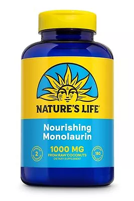 Natures Life Nourishing Monolaurin 180 Capsules • $30.31