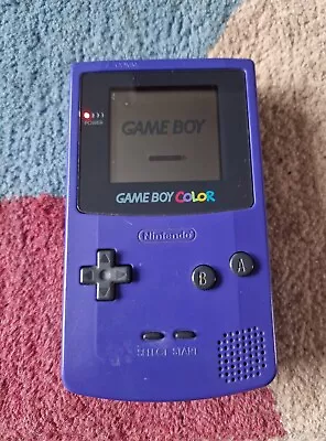 Nintendo Gameboy Color Purple With Supermarioland Game • £15