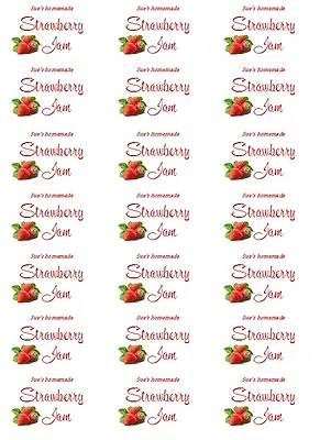 Jam Labels Preserve Labels Professionally Printed • £2.99