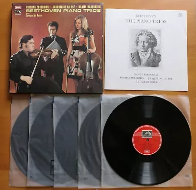 SLS 789/5 Beethoven Piano Trios Jacqueline Du Pre Zukerman Barenboim NM 5LP Box • £50