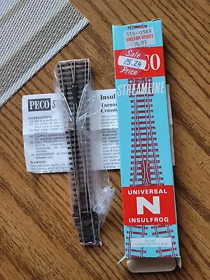 N Scale NIP Universal Right Large Radius Turnout By Peco • $1.95