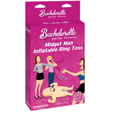 Bachelorette Party Favor - Midget Man Inflatable Ring Toss - Party Game • $19.31
