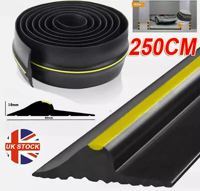 8.2ft Garage Door Floor Threshold Weather Heavy Duty Rubber Draught Excluder • £11.98