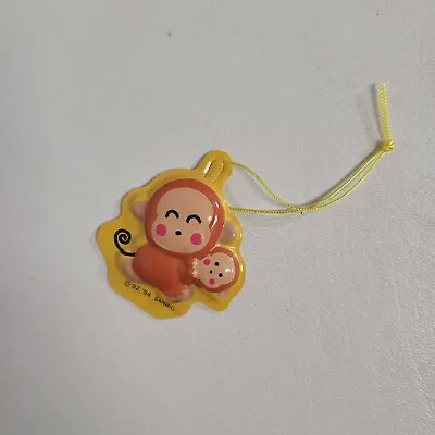 Vintage 1992 1994 92 94 Monkichi Monkey Paper Ornament Trinket VTG Yellow Sanrio • $14.99