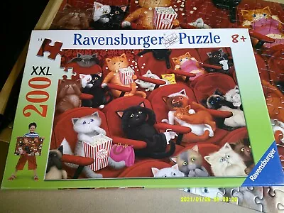 200 Xxl Pc Ravensburger Puzzle--kitty Cinema--complete 2012 Release • $6.99