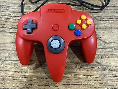 Nintendo N64 Controller Genuine Authentic Red With 9/10 Stick🔥🔥🔥 • $39