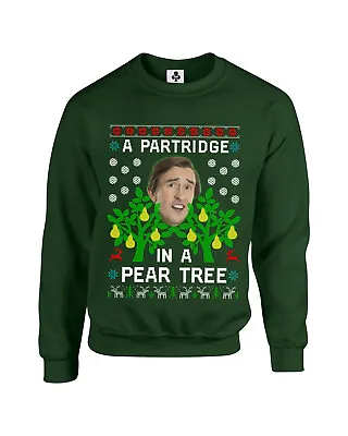 £19.95 • Buy A Partridge In A Pear Tree Christmas Jumper Funny Xmas Sweatshirt Men Women