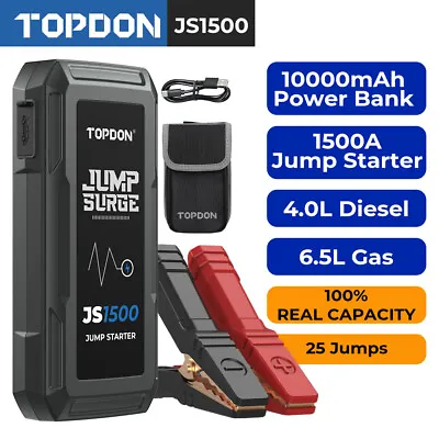 12V Gasoline Diesel Car Vehicle Jump Starter Booster Charger Battery Power Pack • $119.99