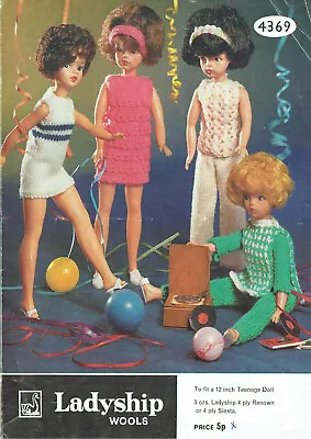 £2.89 • Buy Knitting Pattern Copy 0672.   Dolls Clothes Outfits For Barbie, Sindy Etc.  4ply