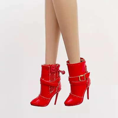 Integrity Toys Fashion Royalty Nuface In Rouge Erin Red Boots Shoes Only • £40